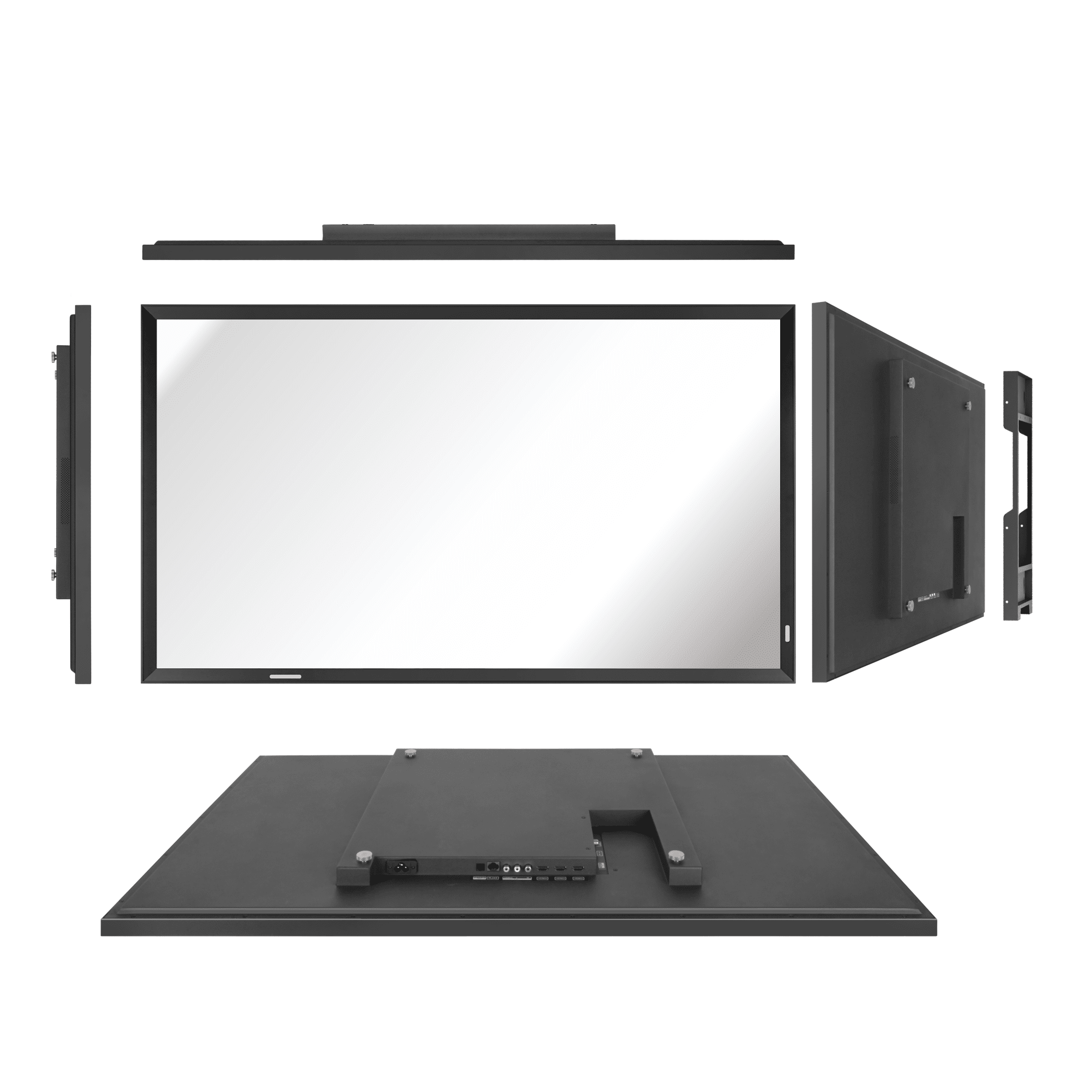 Elecsung 43 inches Smart Mirror webOS TV with Obsidian Black Frame Waterproof ATSC for Fireplace Kitchen Decor Wall-Mount Smart Gallery
