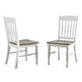 thumbnail image 2 of Steve Silver Giles Two-tone Ivory and Cocoa Wood Side Chair, 2 of 4