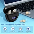 thumbnail image 6 of SUWU Hearing Aids, Digital Rechargeable Hearing Aids for Seniors with Noise Cancelling, Hearing Assist Device for Hearing Loss, Mini CIC In Ear Hearing Amplifiers with Display Charging Case, 6 of 8