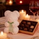 thumbnail image 4 of Peluche de oso pompón | Regalo de San Valentín y adorno navideño | Peluche de poliéster de 21 x 14 cm para fiestas y el hogar, 4 of 6