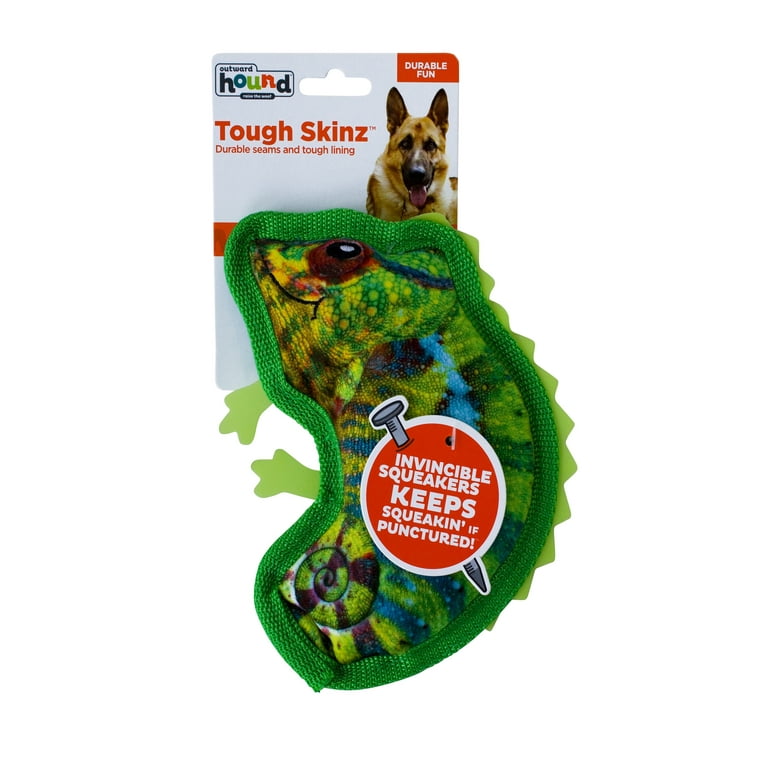 Outward Hound Invincibles Tough Skinz Chameleon Dog Toy