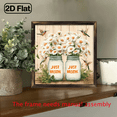 thumbnail image 5 of Vintage Farmhouse Daisy Hummingbird Wall Art Print - 8x8 Inch Rustic Wood-Like Frameless Decorative Panel with Just Breathe Just a of Daisies Phrases, Wood for Living Room, Bedroom, Entryway - Eas, 5 of 9