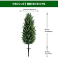thumbnail image 2 of Set of 4 43-pulgada artificial cypress topiary trees con ground spike-perfect para indoor y outdoor use, 2 of 7