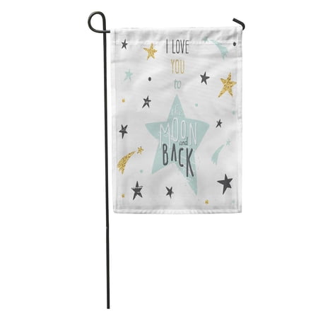 KDAGR Inspirational and Motivational Romantic Love I You to The Garden Flag Decorative Flag House Banner 28x40 inch