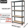 Dayplus 5 Tier Garage Shelving Unit, Heavy Duty Metal Shelves for