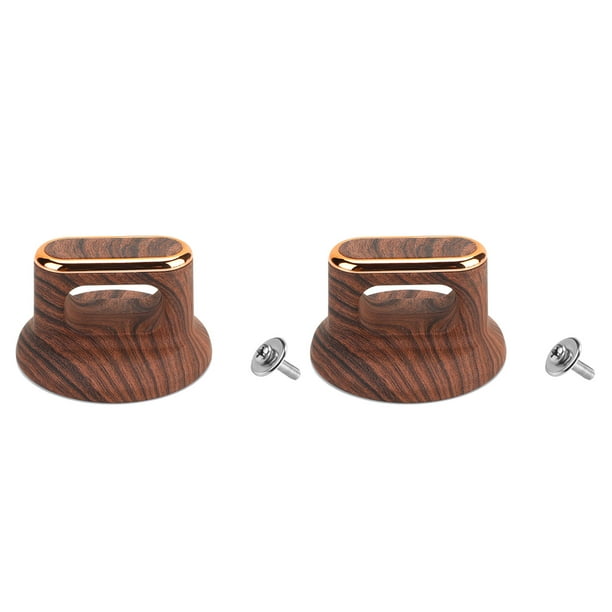Scienceny Mango de tapa de vidrio resistente a altas temperaturas ABS, accesorios de olla confiables para cada cocina, 2 uds. Herramientas y ferretería Veta de madera profunda