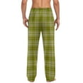 thumbnail image 6 of Xcmzpl Pajamas for Men Lounge Plaid Pjs Bottoms Drawstring Elastic Waist Baggy Sleep Pants Soft Comfy Cottom Loungewear with Pocket, 6 of 7