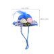 thumbnail image 2 of CHICHUMID 5Ud Sombreros Para Pollos Con Floral Y Correa Ajustable Accesorios Livianos Para De Mascotas, 2 of 6