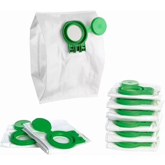 8-Pack Vacuum Cleaner Bags, Compatible with SEBO Airbelt D1 D4 D Series, High-Efficiency Nonwoven Dust Bags, Allergen Trapping Canister Vacuum Filter Bags