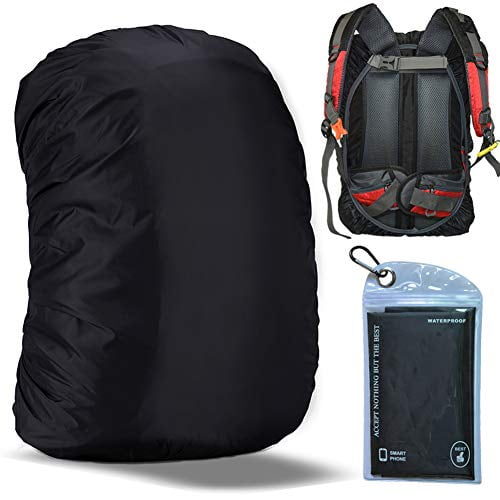 Hiking 25-35L Traveling Evotopf Waterproof Backpack Cover with Reflective Strip & Adjustable Anti Slip Cross Buckle Strap for Camping Biking and More Hunting 