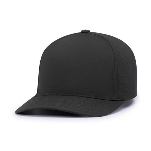 Pacific Headwear  Weekender Perforated Snapback Cap, Black - One Size