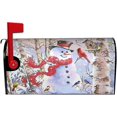 thumbnail image 3 of Winter Cardinals Mailbox Covers Magnetic Standard Size 18" X 21" Christmas Snowman Mailbox Cover Mailbox Wraps Mailbox Decals Post Letter Box Cover for Holiday Garden Yard Decor, 3 of 6
