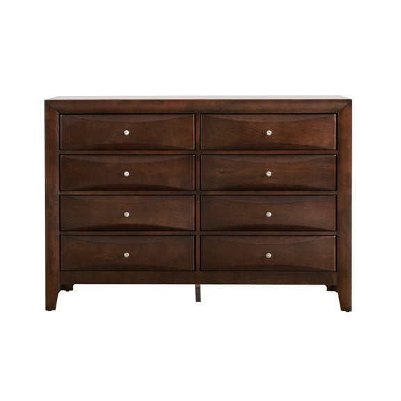 Passion Furniture Marilla 8-Drawer Cappuccino Dresser (41 in. X 59 in. X 17 in.)