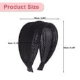 thumbnail image 5 of Unique Bargains Wide Headbands for Women Extra Wide Bohemia Headbands Thick Headbands with Teeth Hair Accessories Black, 5 of 7