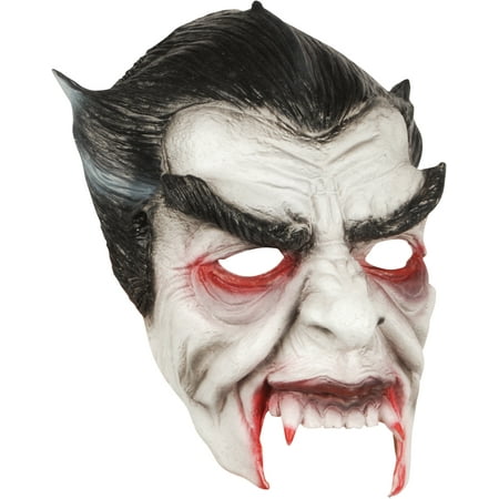 Loftus Halloween Horror Vampire Face Mask, White Black Red, One Size