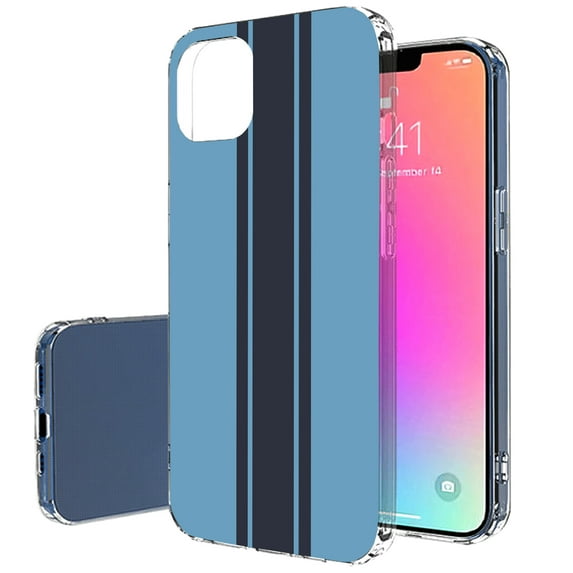 TalkingCase Slim Case for Apple iPhone 13 Pro, Slim Thin Gel Tpu Cover, Racing Stripe 14 Print, Light Weight, Flexible, Soft, Anti-Scratch, Printed in USA