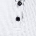 thumbnail image 7 of Besolor Mens Short Sleeve Shirts Summer Classic Knitted Crewneck Button Color Block Tops Workout Athletic Tees, 7 of 7