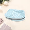thumbnail image 3 of Unique Bargains 1 Pc Shell Shape Heart Makeup Bag Blue PU, 3 of 4