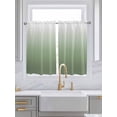 thumbnail image 2 of Kitchen Curtains 54 Inches length, Sage Green Ombre Window Treatment Curtain Drapes, Modern Sage Green Abstract Art Decorative Window Curtains for Bedroom Cafe, 52"x54", 2 Panels, 2 of 7