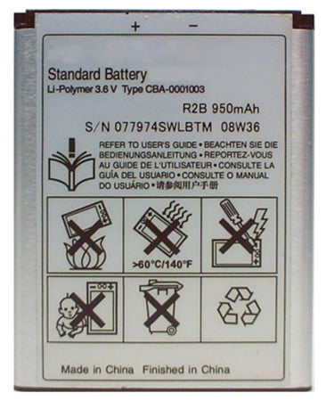 BST Batterie d'origine Sony Ericsson BST-33 Pile Pour Xperia X5 Pureness 