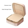 thumbnail image 4 of Unique Bargains Travel Jewelry Case, Small Jewelry Organizer Portable Mini Jewelry Box with Mirror Square Style 2, Pink, 4 of 5