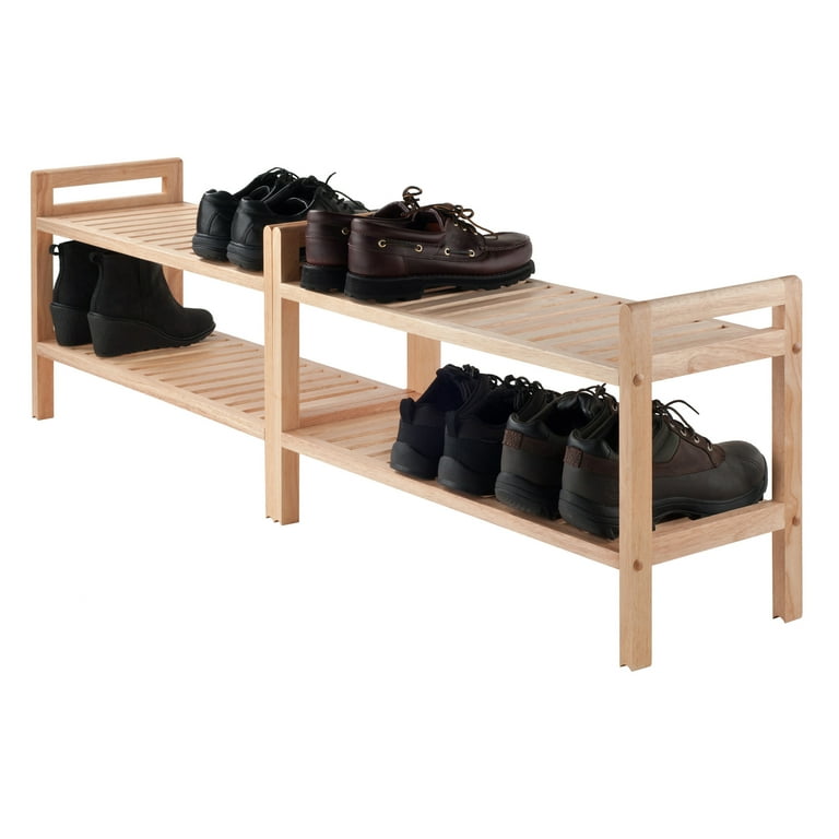 2-Piece Stackable Shoe Rack