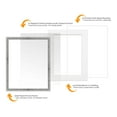 thumbnail image 5 of 12x18 Frame Silver With White Picture Mat For 12x18 Photo - Silver 18x24 Frame To Display Print or, 5 of 7