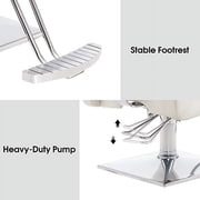 BarberPub Classic Hydraulic Barber Chair Recline Salon Beauty Spa Hair Styling 2065 Champagne