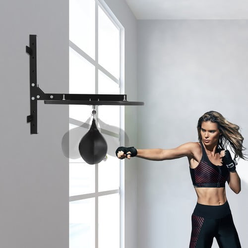 Speed Bag Platform Heavy Duty Boxing Reaction Training Equipment w/Punching Ball For Homes, Companies