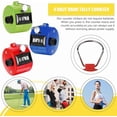 thumbnail image 6 of TOODOO 6 Pack Hand Tally Counter 4 Digit Mechanical Palm Clicker Plastic Hand Held Counter Clicker with Metal Finger Ring for School Golf Sports Events Office Stadium, 6 of 10