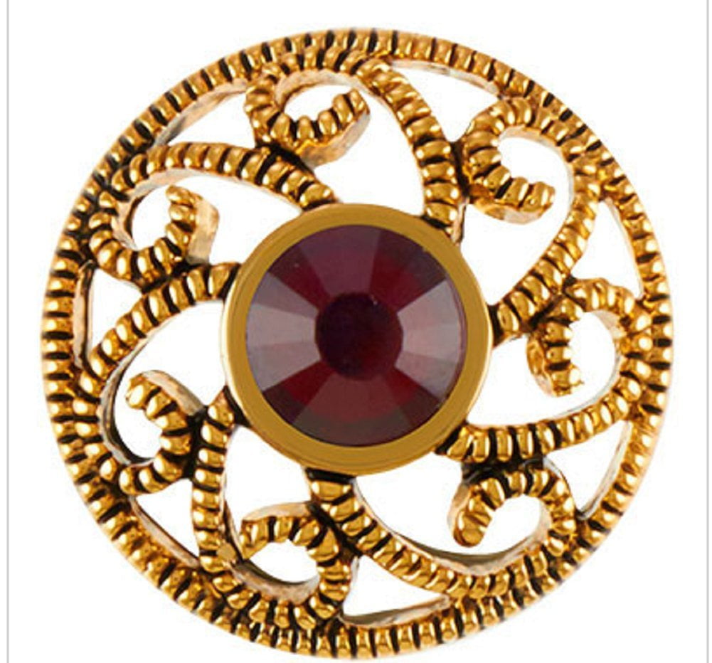 Ginger Snaps AG FEATHER SIAM SN0746 Interchangeable Jewelry Snap Accessory