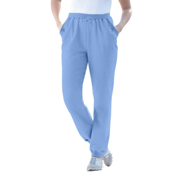 Woman Within Plus Size Petite Better-Fleece Pull-On Jogger Sweatpants