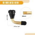 thumbnail image 4 of Unique Bargains 4 Pcs Car PVR60 Tubeless Tire Valve Stem Universal for Cars RV Bicycles Motorcycles Trailers Gold Tone, 4 of 8