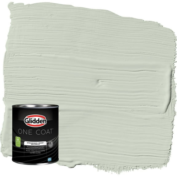 Glidden One Coat Castaway / Green Flat Interior Paint with Primer, 1 Quart