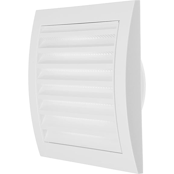 Repa Market 4” Inch White Plastic Exhaust Air Vent Cover – Louvered Dryer Duct Vent Cover