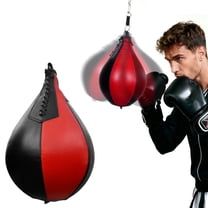 EEEkit MMA Punching Ball for Reflex & Speed Training, Boxing Workout Equipment for Home Gym, Black White/Black Red