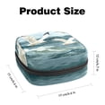 thumbnail image 2 of Seagull Velvet Mini Pouch for Period Purse and Bag, Zipper Pouch Men, Money Pouch Travel | Oxford Fabric | 4.7x6.6x6.6 in, 2 of 6
