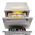 thumbnail image 6 of 24 inch Drawer Refrigerator, Built-in Wine and Beverage Refrigerator Under the Counter, Weatherproof, Anti-Fingerprint, Indoor and Outdoor Refrigerators, All-Stainless Steel Cooler, 6 of 9