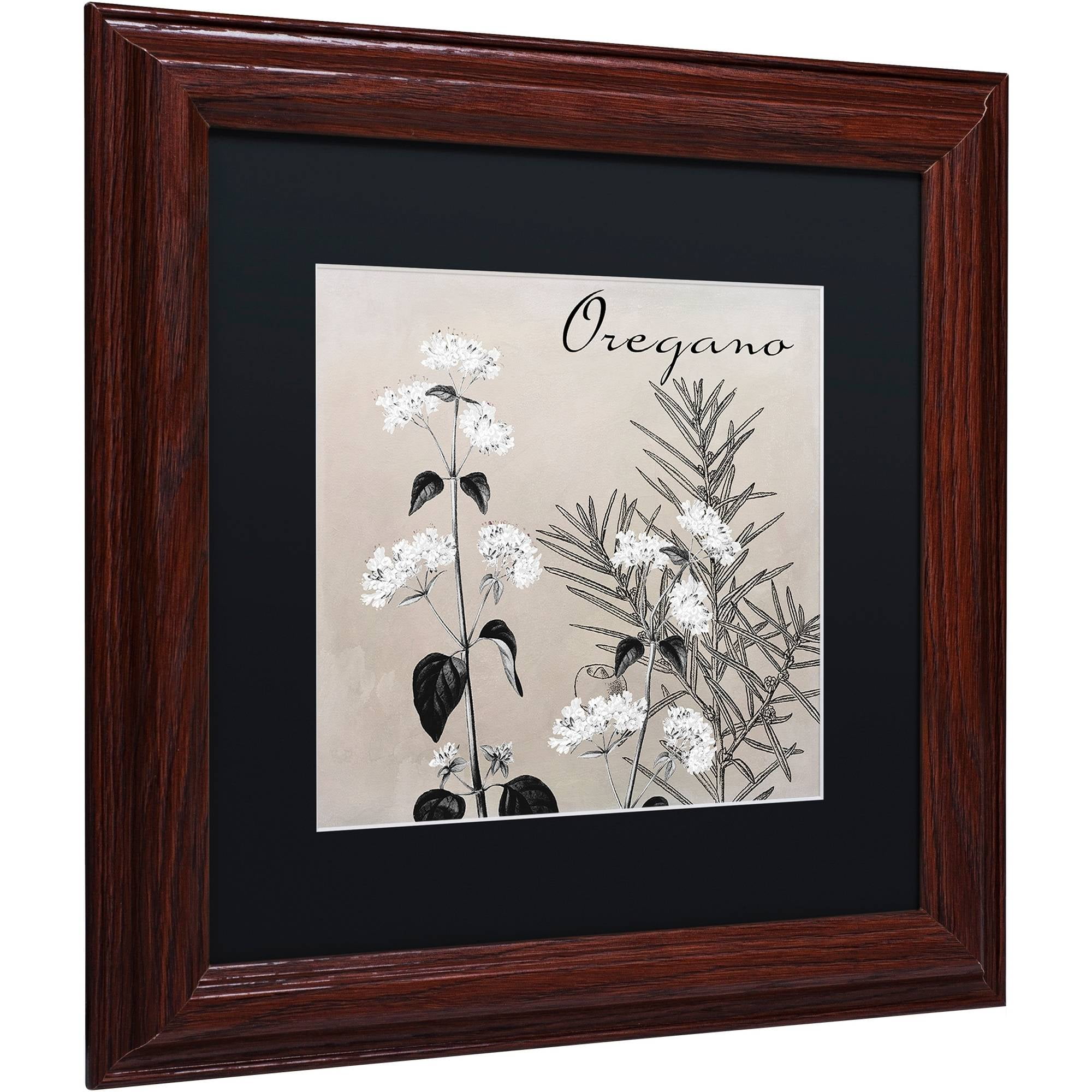 Trademark Fine Art "Flowering Herbs II" Canvas Art by Color Bakery Black Matte, Wood Frame
