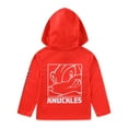 thumbnail image 3 of SEGA Sonic the Hedgehog Knuckles Long Sleeve Hooded Shirt (Boys), Sizes 4-20, 3 of 9