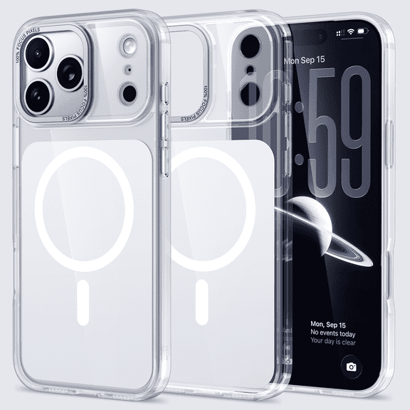 XNB Transparent Shockproof Compatible with MagSafe Phone Case for IPhone 17 Pro Max