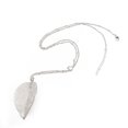 thumbnail image 5 of Qarigey Joyería de mujer, accesorio de joyería de estilo Simple, adorno de ropa, colgante en forma de hoja, collares para niñas, decoración de ropa, Plata 10piezas Qarigey CBP201533, 5 of 5