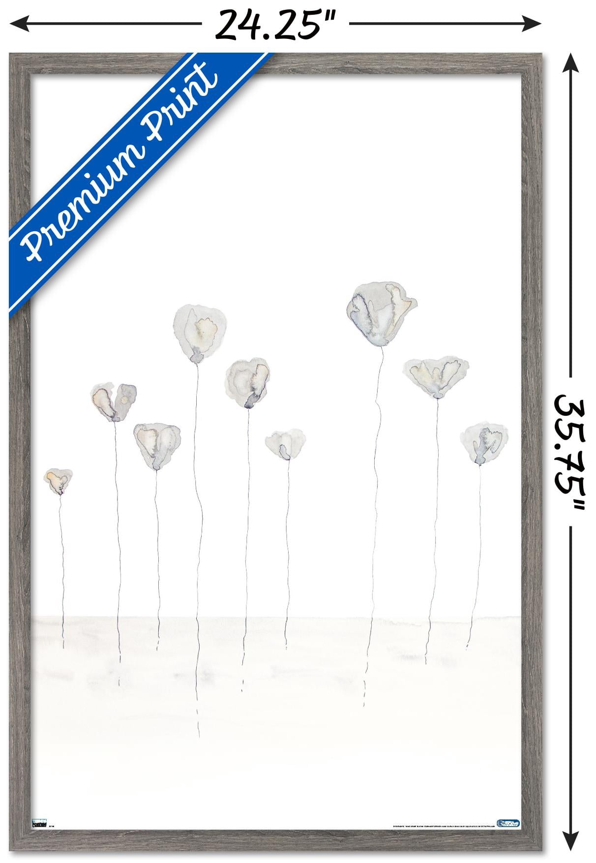 Reinders - Flowers Wall Poster, 22.375" x 34", Framed