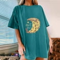 thumbnail image 2 of IROINNID Womens Fashion Short Sleeve Summer Pizza Printed Casual Top Pullover T-shirt Spring Saving, 2 of 7