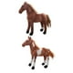 thumbnail image 3 of 2 piezas de caballo de simulación encantador, juguete de peluche suave realista, figurita de caballo pequeño para decoración del hogar, regalo de Navidad, adultos y EstiloC Sunnimix Juguetes de peluche, 3 of 8