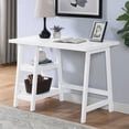thumbnail image 4 of Roundhill Furniture Redina Contemporary Wood Writing Desk with Storage, White, 4 of 4