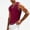 #0122-Red, variant on Men Argyle Plaid Pattern V Neck Sleeveless Knit Pullover Vest Yellow Free Size Gift