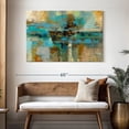 thumbnail image 3 of Elephant Stock Morning Fjord Wall Art - Horizontal Canvas Wall Art - Living Room Wall Decor - Abstract Canvas - Brown And Blue Decor By Silvia Vassileva - 48" x 32", 3 of 8