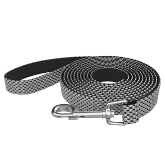 Mile High Life Braided Cotton Rope Leash with Leather Tailor  display picture 1