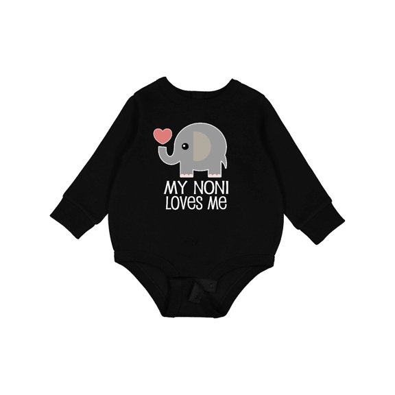 Inktastic My Noni Loves Me Grandchild Baby Fleece Bodysuit